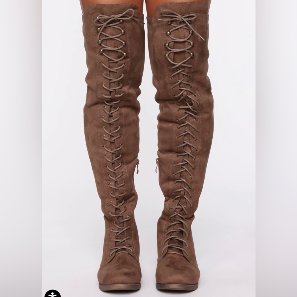 🔥 Suede Thigh High Lace Up 🔥